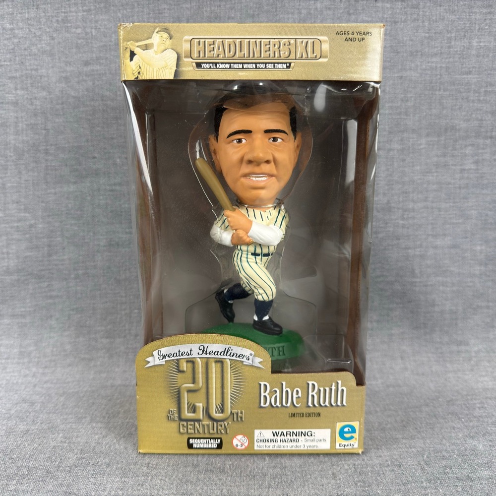 Babe Ruth Headliners XL 1999 Limited Edition Figurine Sealed COA 107/15000